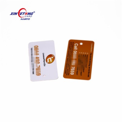 60x30MM UHF Alien H3 RFID PVC Tag with a Hole-Irregular RFID Key Card